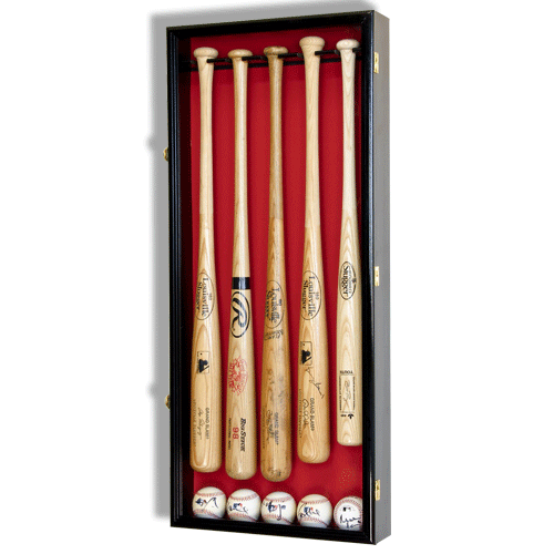 5 bat / ball display case