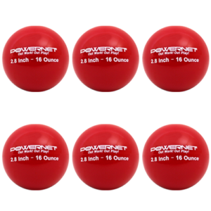 PowerNet 2.8" Weighted Balls - 16 Oz Red