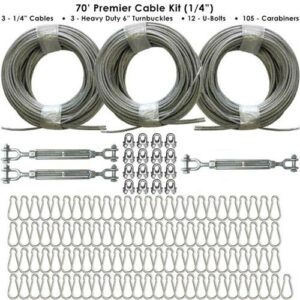 70′ Premier Cable Kit for Batting Cages