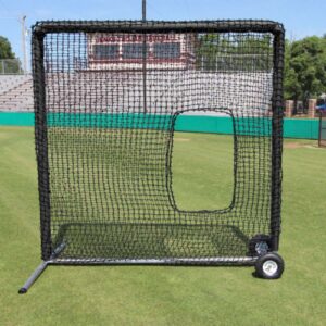 7′ x 7′ Softball Net and Premier Frame with Wheels