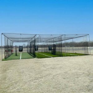 2″ Commercial Stand Alone Triple Wide Batting Cage Frame