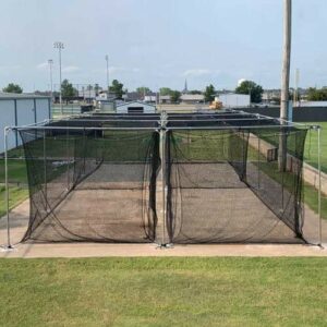 2″ Commercial Stand Alone Double Wide Batting Cage Frames