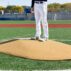 8-Inch One-Piece Game Mound Tan Pitcher 3