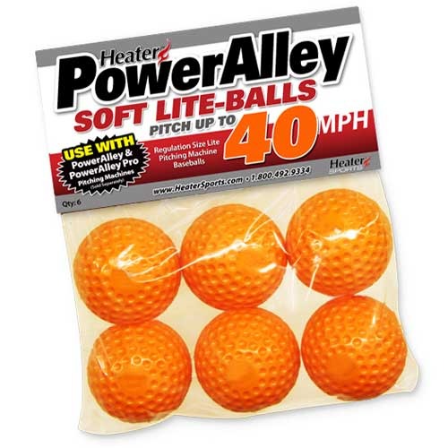 PowerAlley 40 MPH Orange Lite Baseballs - U Go Pro Baseball