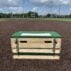 10 Inch Tall Extra Wide Portable Pitching Mound Bottom Wheel View